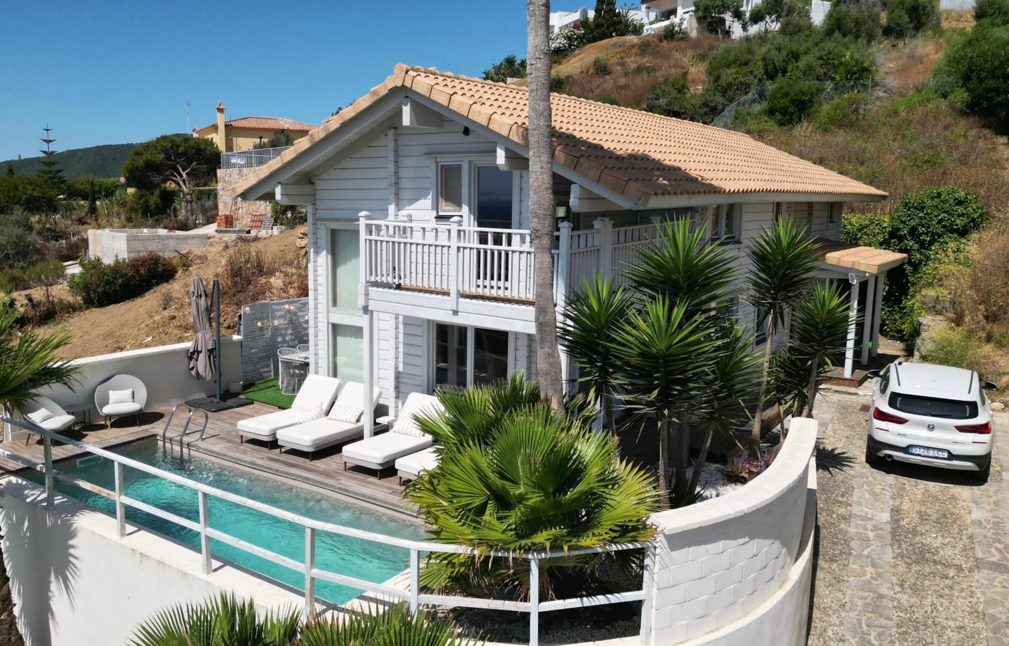Increible Villa De Madera Con Vistas Al Mar Algeciras Ngoại thất bức ảnh